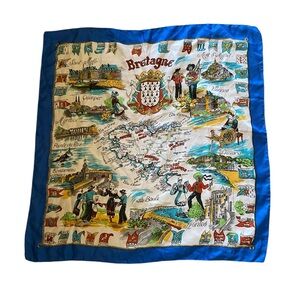 TEXTURE BRETAGNE Square Scarf NWOT